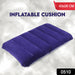 Velvet Air Inflatable Travel Pillow (Blue) by Your Brand