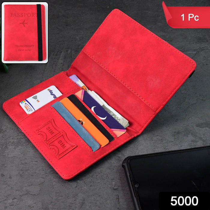 Premium Multifunction Travel Passport Holder & Wallet (15x11cm / 1 Pc) by Your Brand