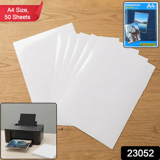Premium A4 Inkjet Printing Paper (50 Sheets) by Your Brand