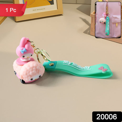 Cute Cartoon Character Silicone Keychain (1 Pc) by Your Brand