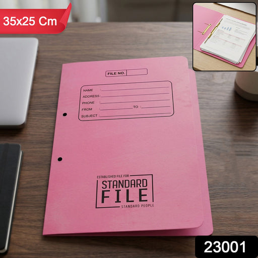 Premium Spring File Folder 35x25 cm, Office Document Holder with Metal Clip by Your Brand