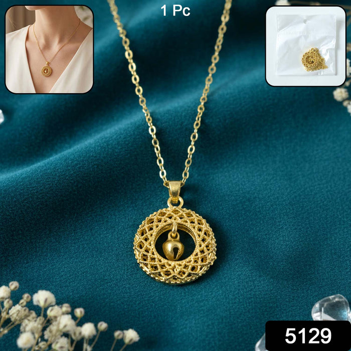 Stylish Fancy Golden Necklace with Intricate Design (1 Pc) by Your Brand