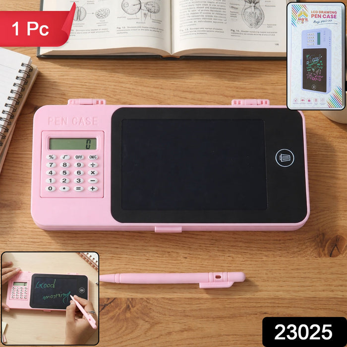 LCD Writing Tablet Pencil Case with Calculator 1 Pc by Your Brand