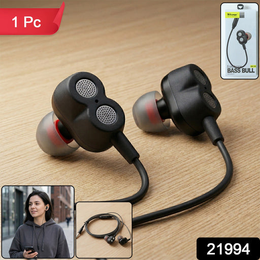 High Bass Stereo Sound Wired In Ear Earphones (1 Pc) by Your Brand