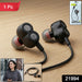 High Bass Stereo Sound Wired In Ear Earphones (1 Pc) by Your Brand