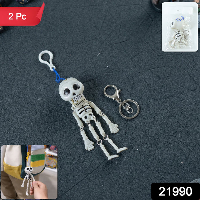 Skeleton Doll Keychain with Metal Keychain Hook (2 Pc) by Your Brand