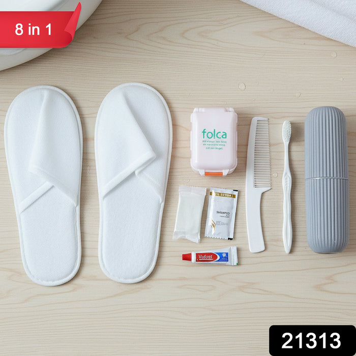 8 in 1 Compact Travel Grooming Kit (1 Set) by Your Brand