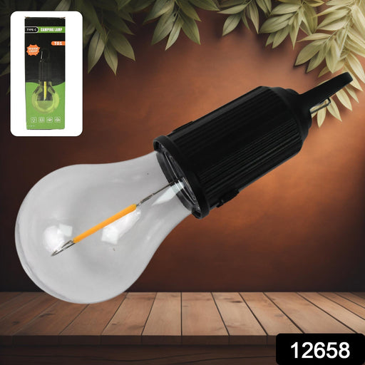 Rechargeable LED Camping Lantern – 3 Modes, Portable with Clip Hook (1 Pc) by Your Brand