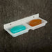 Wall Mounted Double Compartment Soap & Sponge Holder (1 Pc) by Your Brand