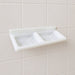 Wall Mounted Double Compartment Soap & Sponge Holder (1 Pc) by Your Brand