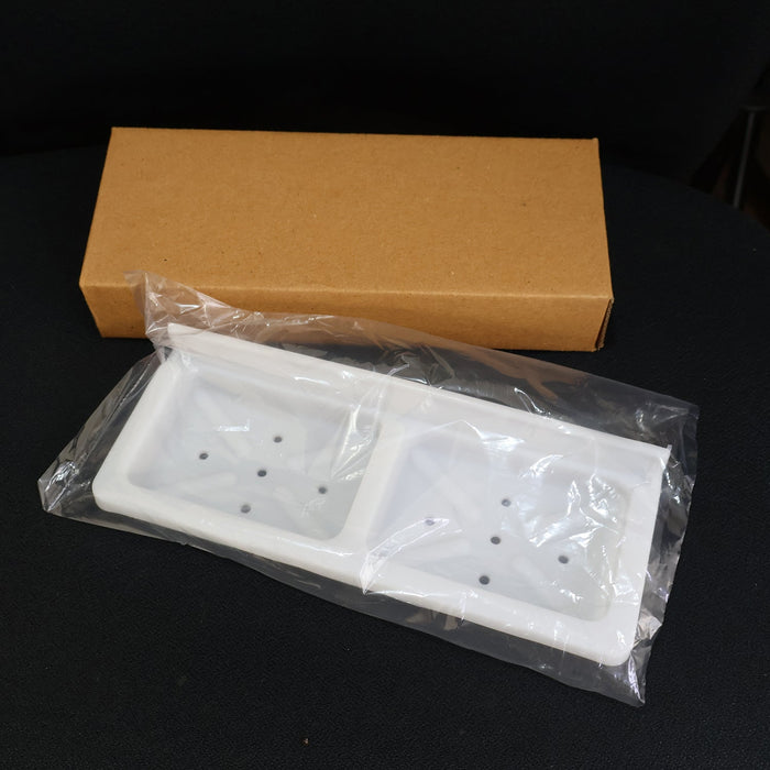 Wall Mounted Double Compartment Soap & Sponge Holder (1 Pc) by Your Brand