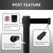 Heavy Duty Retractable Belt Crowd Control Pole with Sturdy Base – 1 Pc by Your Brand