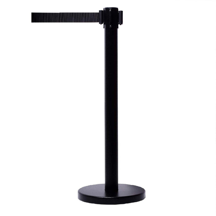 Heavy Duty Retractable Belt Crowd Control Pole with Sturdy Base – 1 Pc by Your Brand