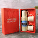 Sleek White Thermos Flask Set