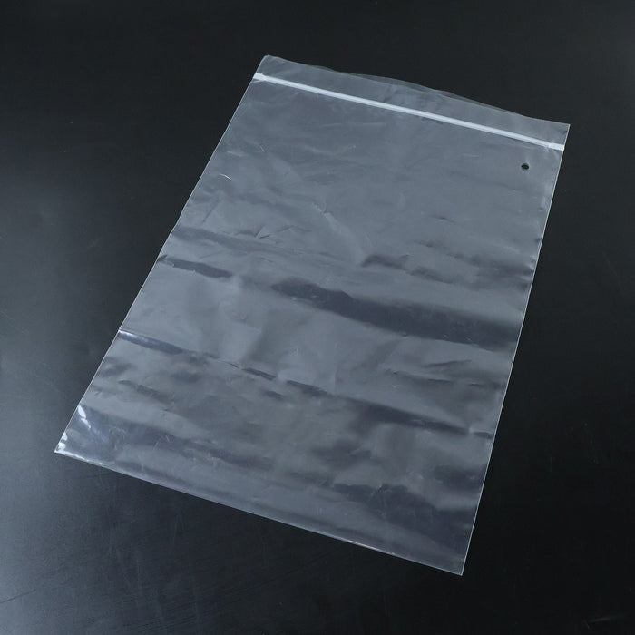 Transparent Plastic Zip Lock Bag (1 Pc, 33x23 Cm) by Your Brand