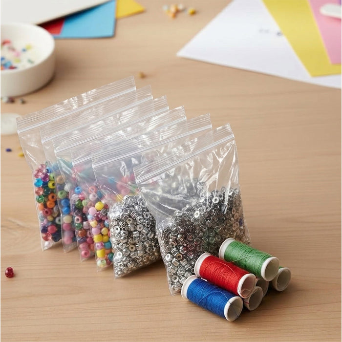 Transparent Plastic Zip Lock Bag (1 Pc, 33x23 Cm) by Your Brand