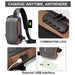 Unisex lightweight crossbody sling bag for travel and daily use, with built-in combination lock and USB interface.