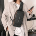 Unisex lightweight crossbody sling bag for travel and daily use, worn across chest with built-in combination lock.