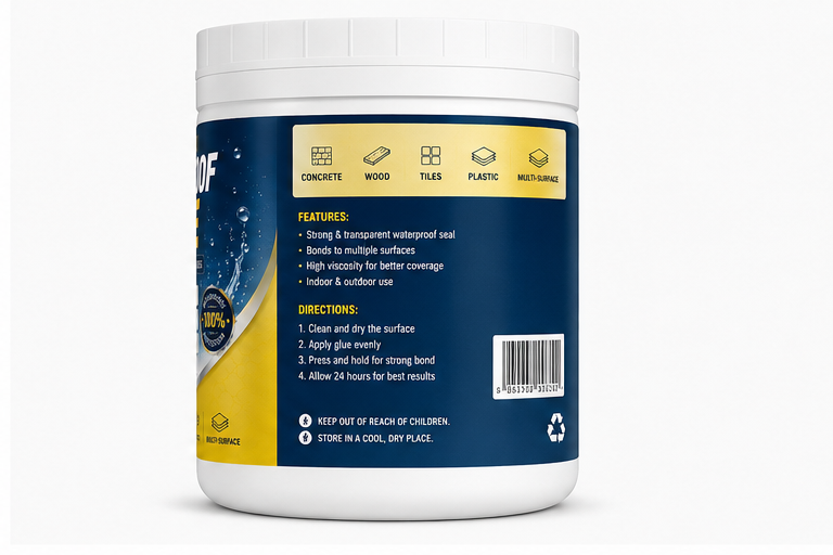 Stop Leaks Fast | Transparent Waterproof Glue for Roof, Wall & Bathroom Repair