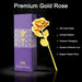Luxury Decorative Gold Plated Artificial Golden Rose with Premium Box by Your Brand